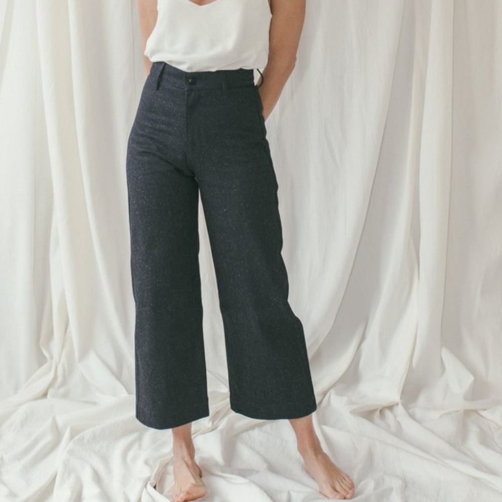Ozma Wide Leg Jean | Deadstock Denim - INDIGO
